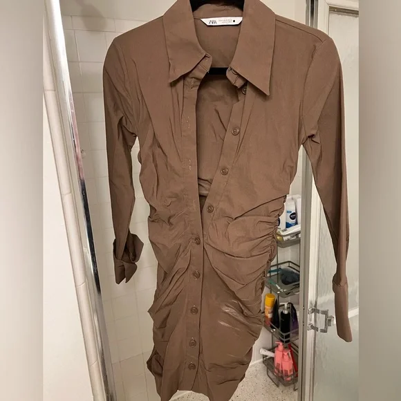 Peasant Dress Zara Buttoned Oversized Shirt Dress Dresses Zara Dress  Poshmark